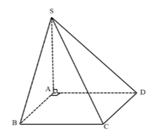 Cho hình chóp \(S.ABCD\) có đáy \(ABCD\) là hình chữ nhật, \(AB = a,AD = a\sqrt 2 ,\) đường thẳng \(SA\) vuông góc với \(mp\left( {ABCD} \right).\) Góc giữa \(SC\) và \(mp\left( {ABCD} \right (ảnh 1)
