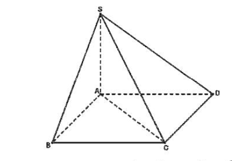 Cho hình chóp \(S.ABCD\) có đáy \(ABCD\) là hình chữ nhật, \(AB = a,AD = a\sqrt 2 ,\) đường thẳng \(SA\) vuông góc với \(mp\left( {ABCD} \right).\) Góc giữa \(SC\) và \(mp\left( {ABCD} \right (ảnh 2)