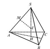 Diện tích mặt cầu ngoại tiếp một tứ diện đều cạnh \(a\) là (ảnh 1)