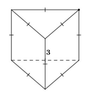 Lăng trụ tam giác đều có độ dài tất cả các cạnh bằng 3. Thể tích khối lăng trụ đã cho bằng (ảnh 1)