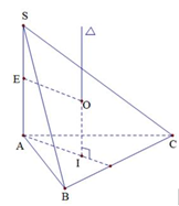 Cho hình chóp \[S.ABC\]có \[SA\]vuông góc với mặt phẳng \[\left( {ABC} \right),SA = a,AB = a\],\[AC = 2a,\] \[\widehat {BAC} = {60^0}.\] Tính diện tích hình cầu ngoại tiếp hình chóp \[S.ABC\] (ảnh 1)