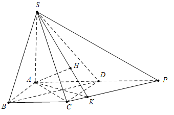  Cho hình chóp S.ABCD có đáy ABCD là hình chữ nhật, AB=a (ảnh 1)
