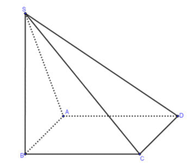 Cho hình chóp S.ABCD có đáy là hình vuông cạnh a, mặt bên SAB nằm trong mặt phẳng vuông góc với (ABCD) (ảnh 1)