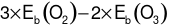  Cho phản ứng:3O2 (g)⟶2O3 (g)  (1)2O3 (g) ⟶ 3O2 (g)  (2)Biết phân tử O3 gồm 1 liên kết đôi O = O và 1 liên kết đơn O – O.So sánh  của hai phản ứng là (ảnh 3)