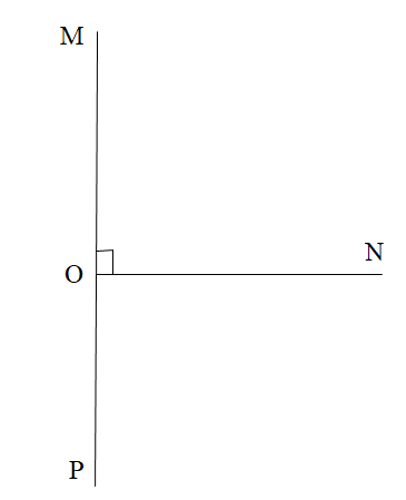  Cho góc MON = 90 độ và vẽ tia OP sao cho tia ON là tia phân giác của góc MOP. Khi đó góc MOP là: (ảnh 1)