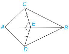 Cho hình vẽ dưới đây, biết CE = DE và góc CEA = góc DEA.Khẳng định sai là (ảnh 1)