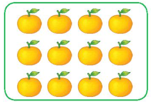 Chia 12 quả cam thành 4 phần bằng nhau.  số quả cam là ……. quả?Số cần điền vào chỗ chấm là: (ảnh 2)