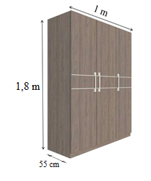 Một xưởng sản xuất đồ nội thất muốn sản xuất tủ quần áo có kích thước như (ảnh 1)