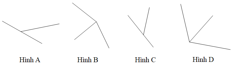  Trong các hình dưới đây hình nào vẽ hai góc kề bù A. Hình A và Hình B; (ảnh 1)