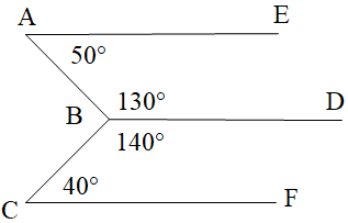  Cho hình vẽ sau Chọn đáp án đúng: A. AE // BD; B. BD // CF; (ảnh 1)