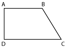 Hình tứ giác ABCD có bao nhiêu đỉnh? (ảnh 1)