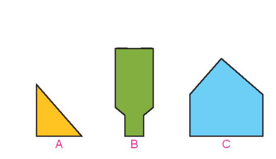 Trong các hình vẽ sau, hình vẽ nào có duy nhất 1 góc vuông? (ảnh 1)