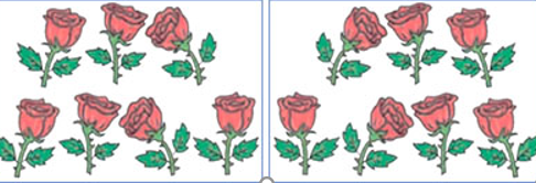 Hình vẽ trên có tất cả bao nhiêu bông hoa hồng? (ảnh 1)