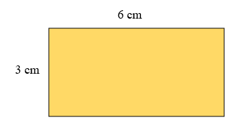 Tính diện tích hình chữ nhật ABCD trong hình vẽ dưới đây (ảnh 1)