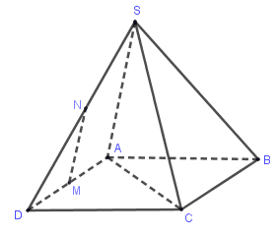 Cho hình chóp S.ABCD có đáy là hình vuông ABCD cạnh bằng a và các cạnh bên đều bằng a. Gọi M và N lần lượt là trung điểm của AD và SD. Số đo của góc (MN,SC) bằng: (ảnh 1)