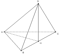 Cho hình chóp S.ABC thỏa mãn SA=SB=SC. Tam giác ABC vuông tại A. Gọi H là hình chiếu vuông góc của S lên mp(ABC). Chọn khẳng định sai trong các khẳng định sau? (ảnh 1)