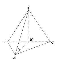 Cho hình chóp S.ABC có đáy ABC là tam giác đều cạnh a. Hình chiếu vuông góc của S lên (ABC) trùng với trung điểm H của cạnh BC. Biết tam giác SBC là tam giác đều. Tính số đo của góc giữa SA v (ảnh 1)