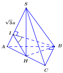 Cho hình chóp S.ABC có đáy ABC là tam giác vuông cân, AB=BC=2a. Tam giác SAC cân tại S và nằm trong mặt phẳng vuông góc với (ABC), (ảnh 1)