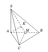 Cho hình chóp S.ABC có đáy ABC là tam giác đều cạnh a, SA vuông góc với mặt phẳng (ABC); góc giữa đường thẳng SB và mặt phẳng (ABC) bằng  (ảnh 1)