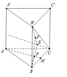 Cho hình lăng trụ đứng ABC.A′B′C′ có đáy ABC là tam giác vuông,  (ảnh 1)