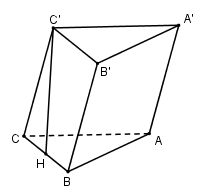 Cho hình lăng trụ ABC.A′B′C′ có AB=2a,AC=a, (ảnh 1)
