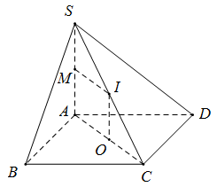 Cho hình chóp S.ABCD có đáy ABCD là hình chữ nhật, AB = a, AD = 2a,  (ảnh 1)