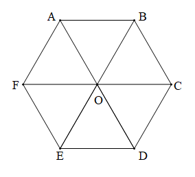 Cho lục giác đều ABCDEF có tâm O. Xét các vectơ có hai điểm mút lấy từ các điểm O, A, B, C, D, E, F.a) Hãy chỉ ra các vectơ khác vectơ - không và cùng phương với vectơ OA (ảnh 1)