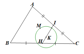 Cho tam giác ABC.Tìm tập hợp các điểm M thoả mãn | vecto MA + vecto 2MB  + 3 vecto MC| = | vecto MB (ảnh 1)
