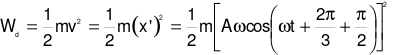  Phương trình dao động điều hoà của một chất điểm dao động là: x= A cos ( wt 2pi/3 ) cm. Biểu thức động năng của nó biến thiên theo thời gian là D. . (ảnh 3)
