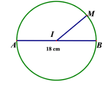  Điền số thích hợp vào ô trống:Cho hình vẽ sau. Biết AB = 18 cm.Độ dài đoạn thẳng IM là ….. cm (ảnh 1)