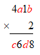  Con hãy chọn đáp án đúng nhấtCho phép tính:Các giá trị đúng của chữ số a, b, c, d là: (ảnh 1)