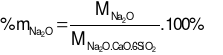  Một loại thủy tinh chịu lực có công thức hoá học là: Na2O.CaO.6SiO2. Hãy tính % khối lượng của Na2O trong công thức trên. (ảnh 1)