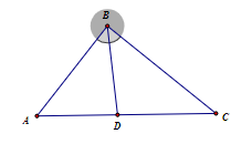 Trong không gian  O x y z , cho tam giác  A B C  có  A ( 1 ; 2 ; − 1 ) ,  B ( 2 ; − 1 ; 3 ) ,  C ( − 4 ; 7 ; 5 ) . Gọi  D ( a ; b ; c )  là chân đường phân giác trong góc  B  của tam giác  A B C . Giá trị  a + b + 2 c  bằng (ảnh 1)