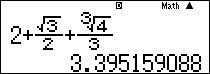 Sử dụng máy tính cầm tay, ta tính được giá trị của biểu thức  2 + √ 3/2 + 3 √ 4/3  (làm tròn đến hàng phần trăm) là bao nhiêu? (ảnh 1)