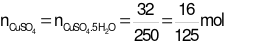  Ở 20oC, độ tan của CuSO4.5H2O trong nước là 32g trong 100g nước. Ở nhiệt độ này, dung dịch CuSO4 bão hòa có nồng độ là a%. Giá trị của a là bao nhiêu? (ảnh 1)
