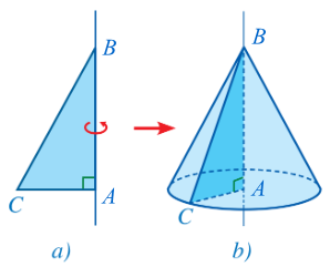 Cho tam giác  A B C  vuông tại  A  có  B C = 20 c m , A B = 16 c m .  Quay tam giác  A B C  quanh cạnh  A B ,  ta được một hình nón có diện tích toàn phần bằng (ảnh 1)