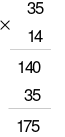 Cho phép tính: 34 × 14 = 140 × 35 = 175 Phép tính trên đúng hay sai? (ảnh 1)