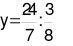 Tìm y, biết: y × 3/8 = 2 + 10/7 (ảnh 5)