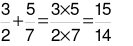 Phép tính sau đúng hay sai? 2/3 × 5/7 = 3 × 5 / 2 × 7 = 15/14 (ảnh 2)