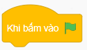 Lệnh nào trong Scratch giúp nhân vật bắt đầu hành động khi cờ xanh được nhấn?A. . (ảnh 2)