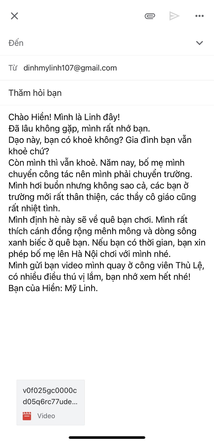 Thư điện tử dưới đây còn thiếu mục nào? (ảnh 1)