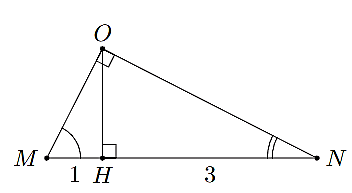  Cho hình vẽ bên. Tính giá trị sin M + cos N được: (ảnh 1)