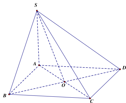 Cho hình chóp \(S.ABCD\) có đáy là hình vuông cạnh \(a\) và \(SA \bot \left( {ABCD} \right)\). Biết góc giữa \(SC\) và mặt phẳng \(\left( {ABCD} \right)\) là \(60^\circ \). Tính góc phẳng nhị (ảnh 1)