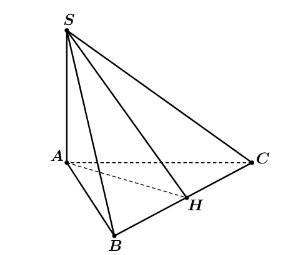 Cho hình chóp  S . A B C  có  S A ⊥ ( A B C )  và đáy  A B C  là tam giác đều. Khẳng định nào sau đây sai? (ảnh 1)