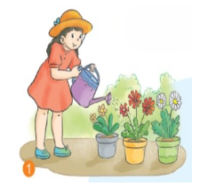 Quan sát tranh và cho biết các bạn trong tranh đang làm gì? (ảnh 1)
