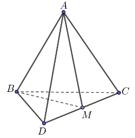 Tính góc   ( −−→ A B , −−→ C D )  . (ảnh 1)