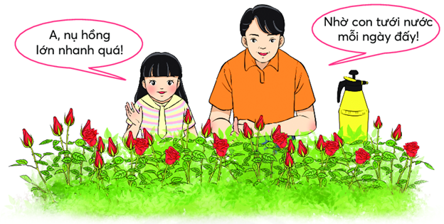Trong tranh, bạn nhỏ đã nói gì? (ảnh 1)