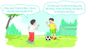 Khang và Bình đã gặp nhau và chào hỏi ở đâu? (ảnh 1)