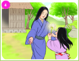 Nội dung sau ứng với bức tranh nào?Ngày xửa ngày xưa có hai mẹ con nhà nọ sống cùng với nhau trong một ngôi nhà nhỏ ven rừng, Hai mẹ con vô cùng yêu thương nhau. Một hôm, mẹ cô bé bị bệnh nặn (ảnh 4)