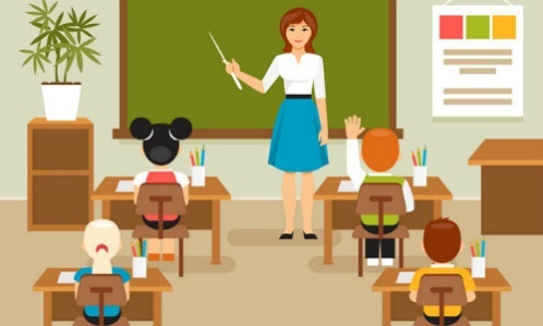 Quan sát tranh và cho biết việc làm của người giáo viên trong tranh? (ảnh 1)